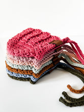 Load image into Gallery viewer, Baby Bonnets, Summer Bonnet, Cotton Baby Headwear, Photo Prop, Baby Hat, crochet, knit, knitting, handmade, Easter