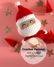 Load image into Gallery viewer, Santa Claus Crochet Pattern
