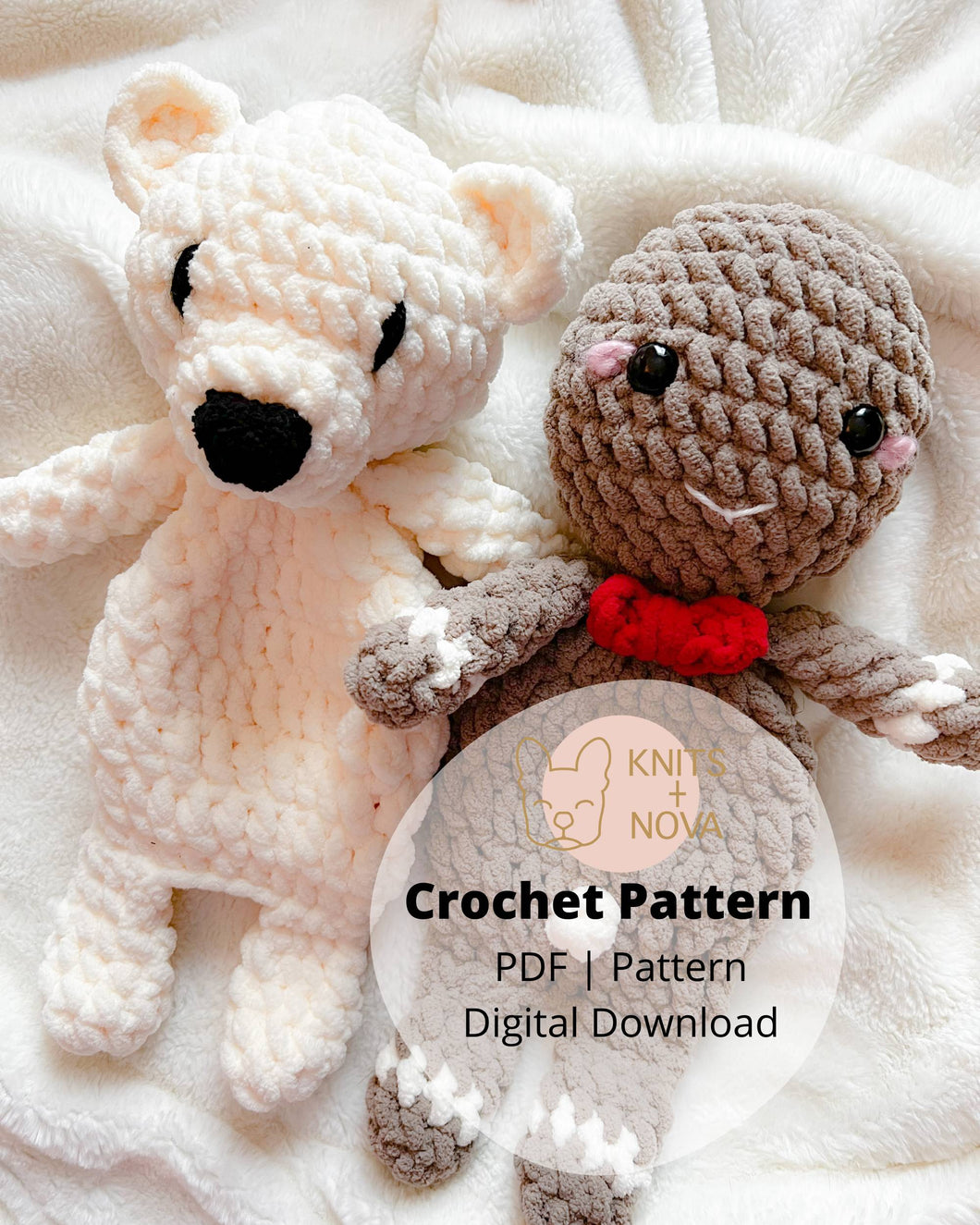 Mini Bear + Gingerbread Man Pattern